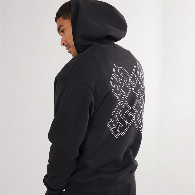 Avant Garde Mens Emblem Hoodie Black
