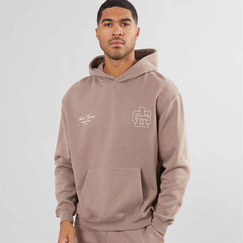Avant Garde Mens Emblem Hoodie Mink