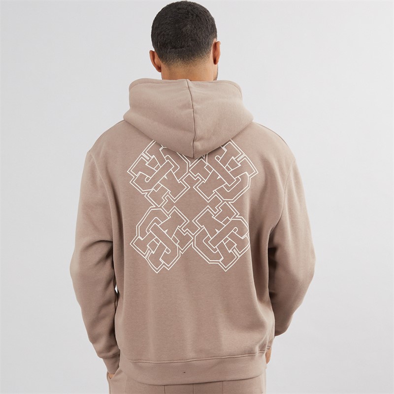 Avant Garde Mens Emblem Hoodie Mink