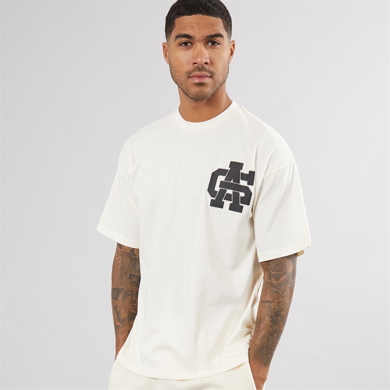 Mens Allegro T-Shirt Off White printed - Size M