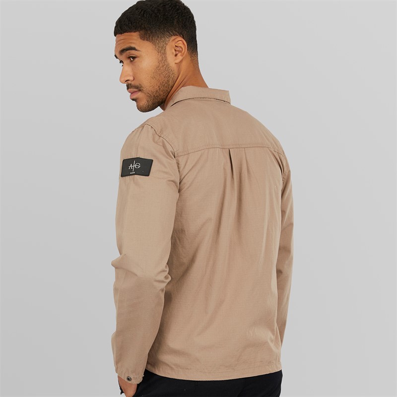 Avant Garde Mens Stelth Overshirt Mink