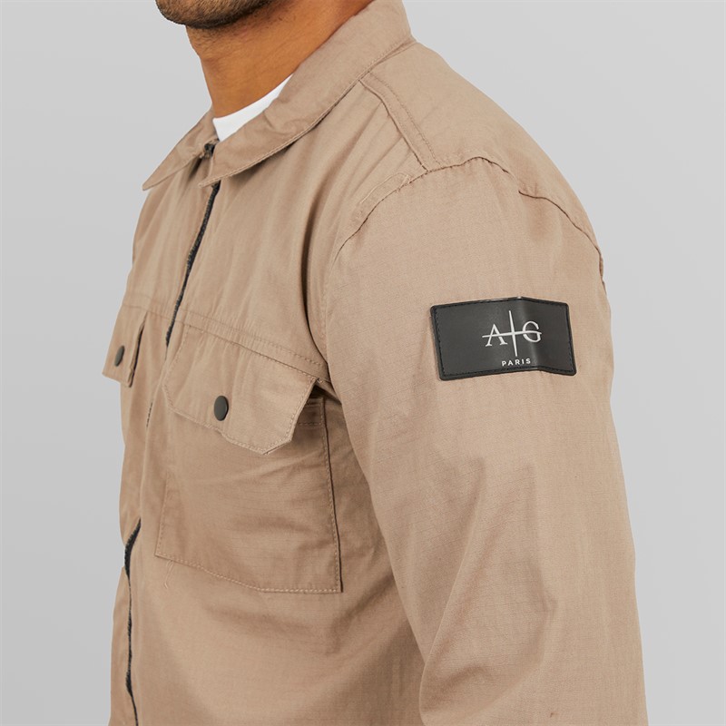 Avant Garde Mens Stelth Overshirt Mink