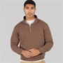Avant Garde Mens Vespa 1/4 Zip Sweatshirt Mink
