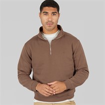 Avant Garde Mens Vespa 1/4 Zip Sweatshirt Mink