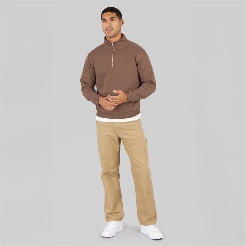 Avant Garde Mens Vespa 1/4 Zip Sweatshirt Mink