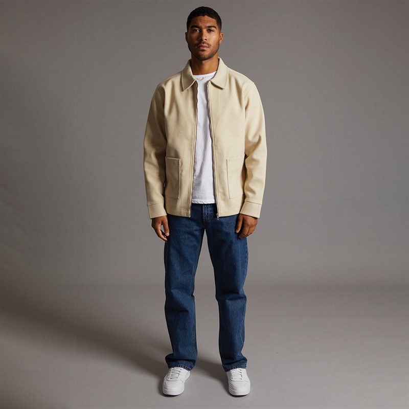 Avant Garde Mens Gunnar Brushed Overshirt Stone