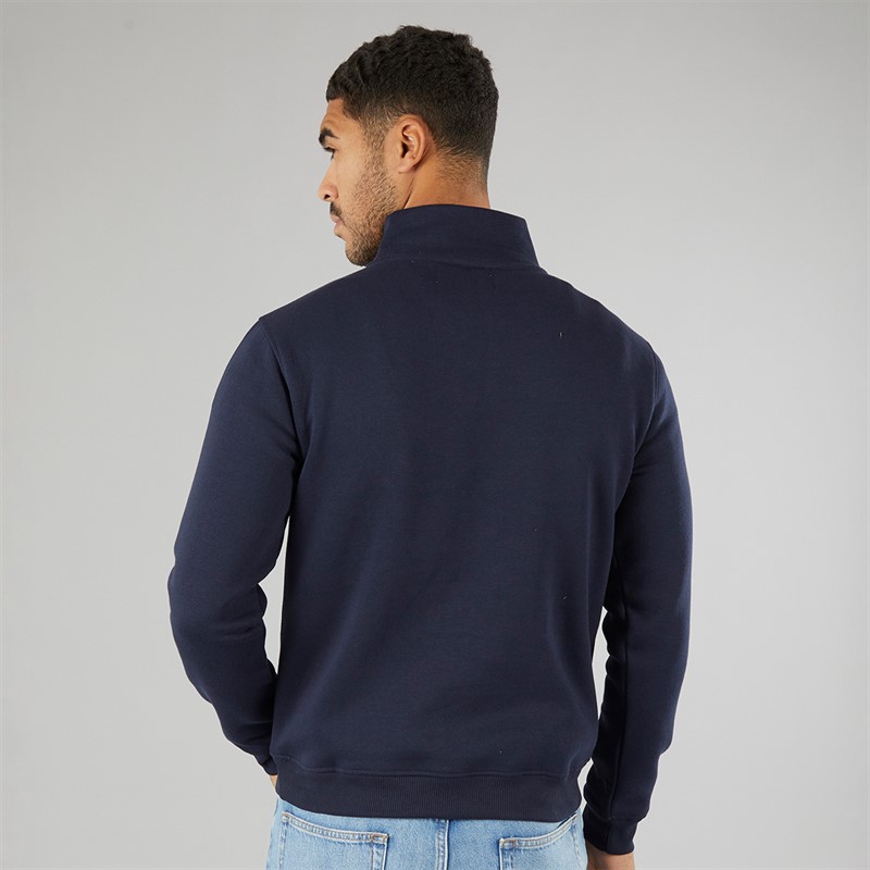 Avant Garde Mens Vespa 1/4 Zip Sweatshirt Navy