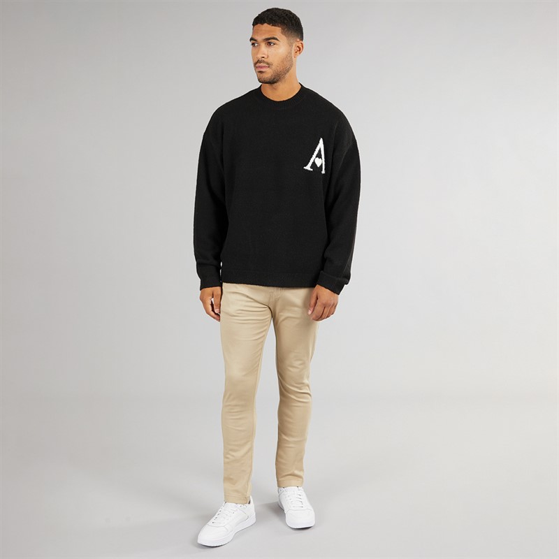 Avant Garde Mens Alvaro Stretch Chinos Stone