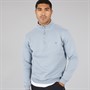 Avant Garde Mens Vespa 1/4 Zip Sweatshirt Blue