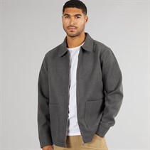 Avant Garde Mens Gunnar Brushed Overshirt Charcoal