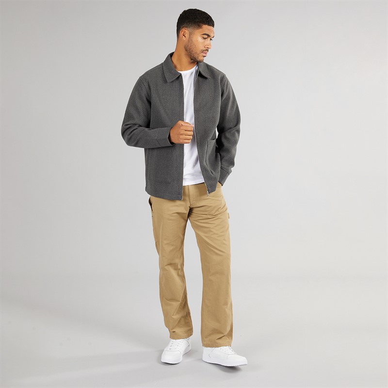 Avant Garde Mens Gunnar Brushed Overshirt Charcoal