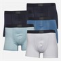 Avant Garde Mens Midnight Five Pack Boxers Navy/Blue/Sky/White/Navy