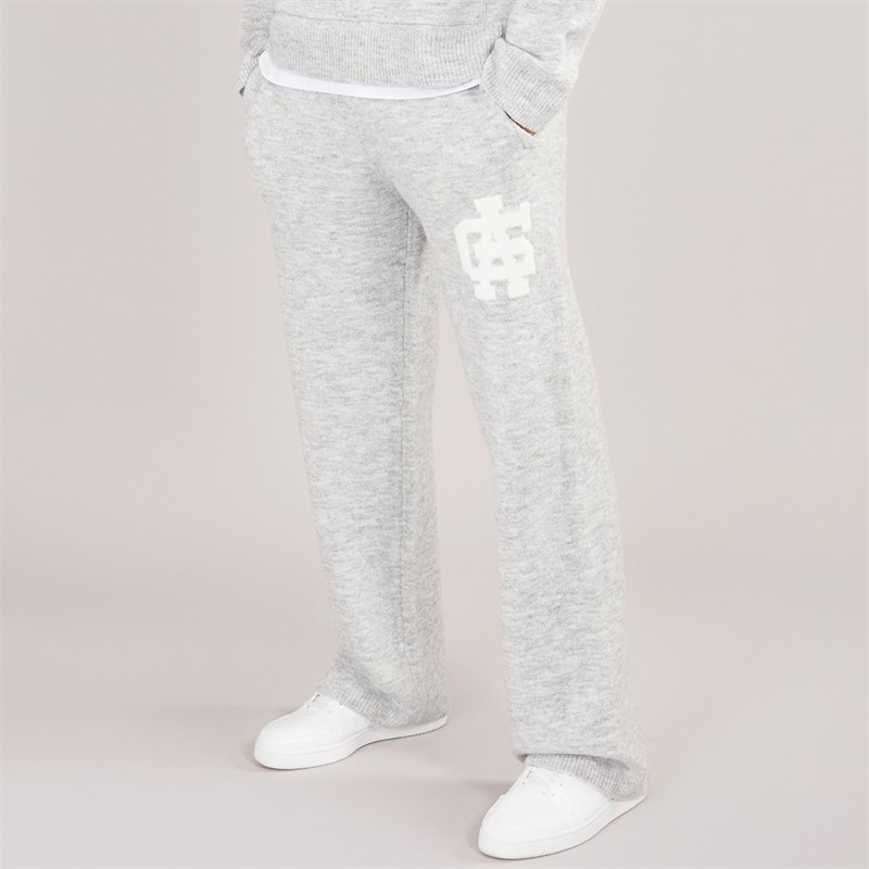 Mens AG Brushed Knit Joggers Light Grey Marl - Size M