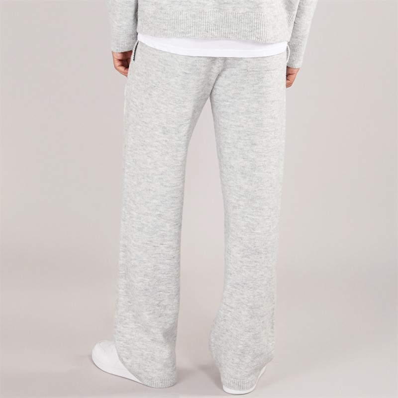 Avant Garde Mens AG Brushed Knit Joggers Light Grey Marl