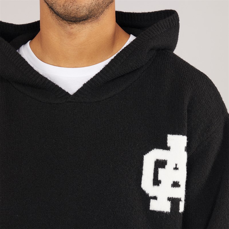Avant Garde Mens AG Brushed Knit Hoodie Black