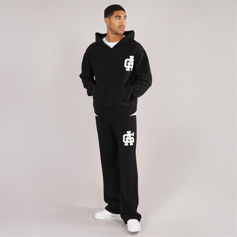 Avant Garde Mens AG Brushed Knit Hoodie Black
