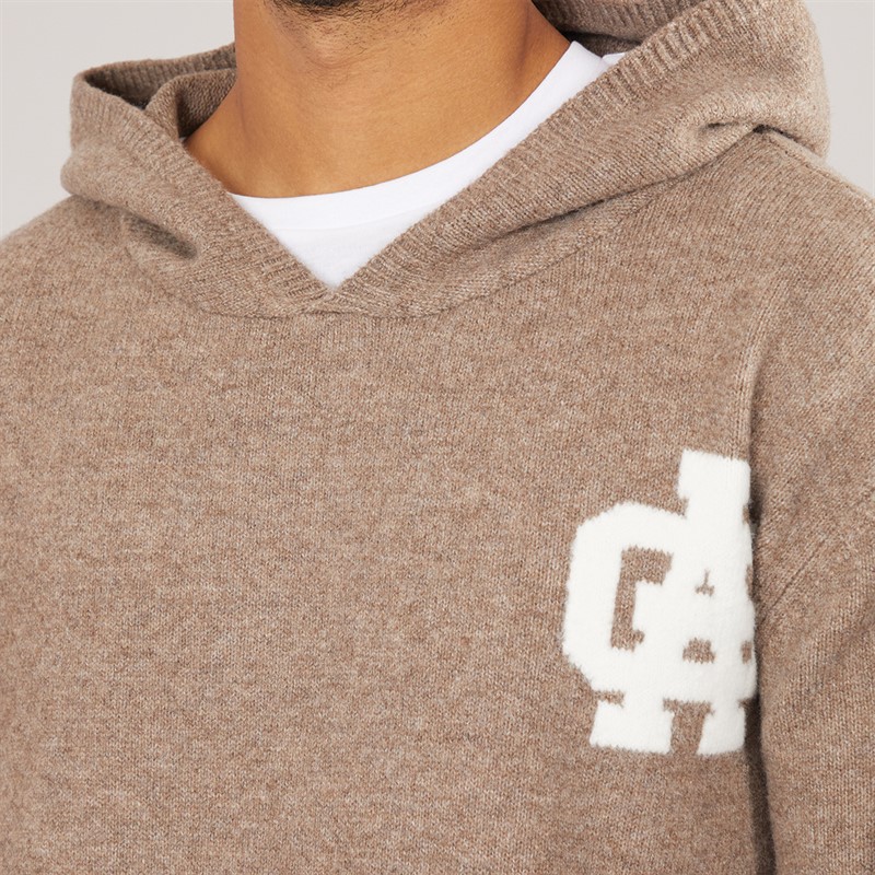 Avant Garde Mens AG Brushed Knit Hoodie Mink