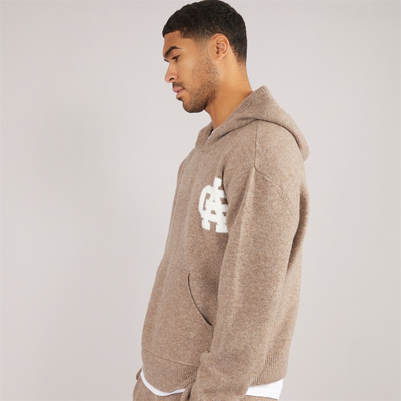 Avant Garde Mens AG Brushed Knit Hoodie Mink