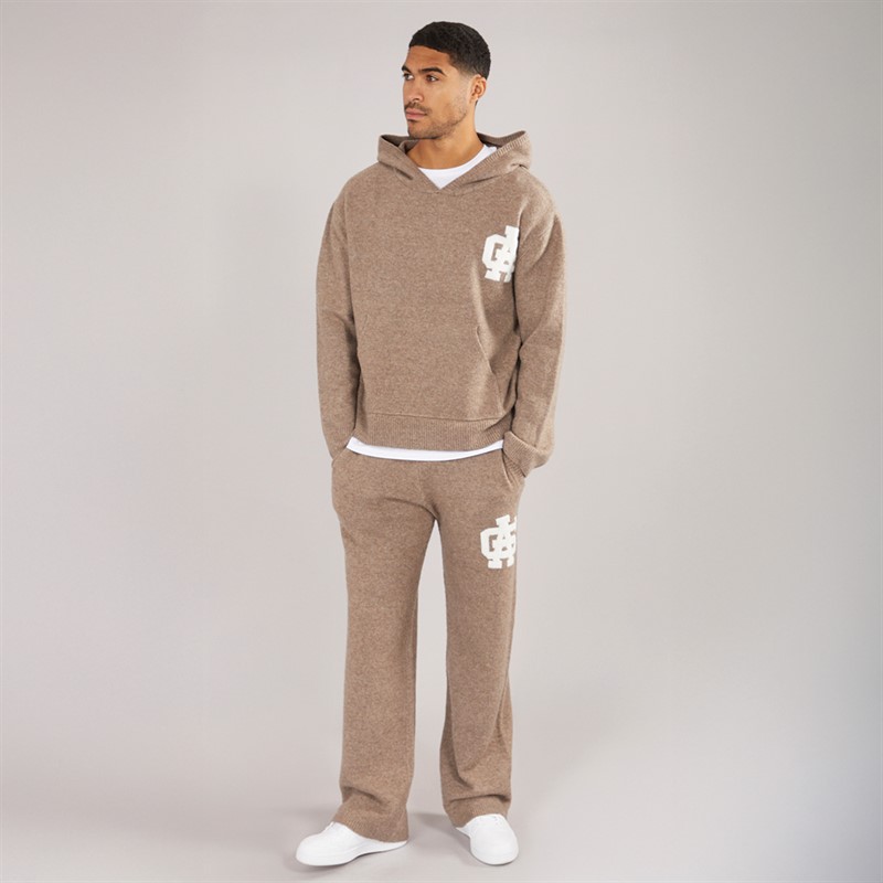 Avant Garde Mens AG Brushed Knit Hoodie Mink