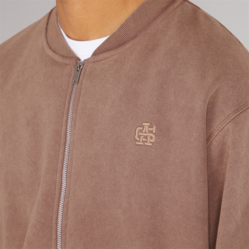 Avant Garde Mens Caster Bomber Jacket Washed Mink