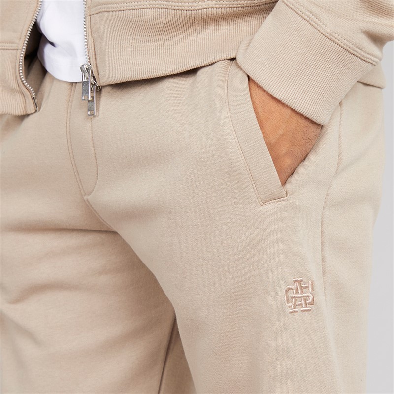 Avant Garde Mens Parker Straight Leg Joggers Stone