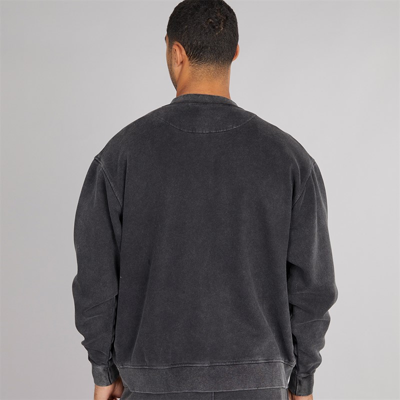 Avant Garde Mens Caster Bomber Jacket Washed Black