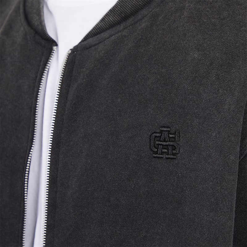 Avant Garde Mens Caster Bomber Jacket Washed Black