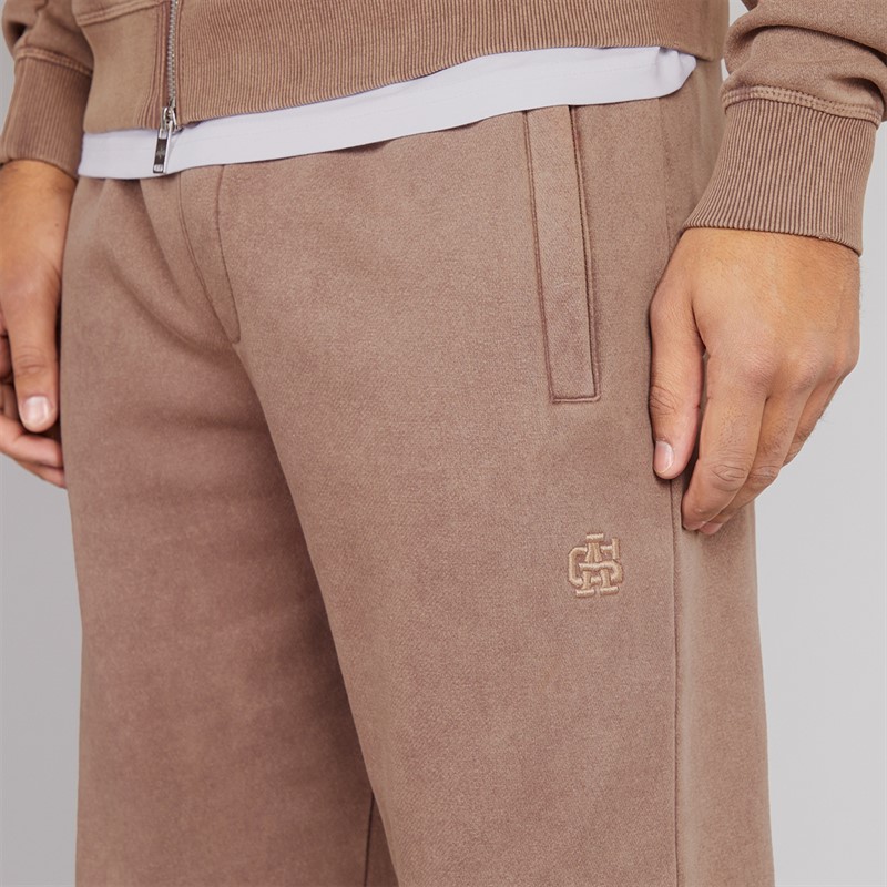 Avant Garde Mens Caster Straight Leg Joggers Washed Mink