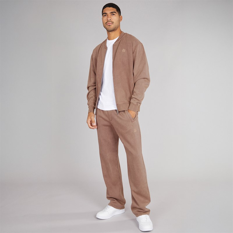 Avant Garde Mens Caster Straight Leg Joggers Washed Mink