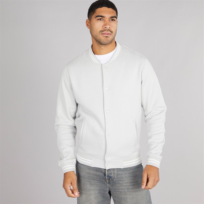 Avant Garde Mens Dickinson Bomber Jacket Light Grey