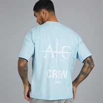 Avant Garde Mens Crew Neck T-Shirt Sky Blue