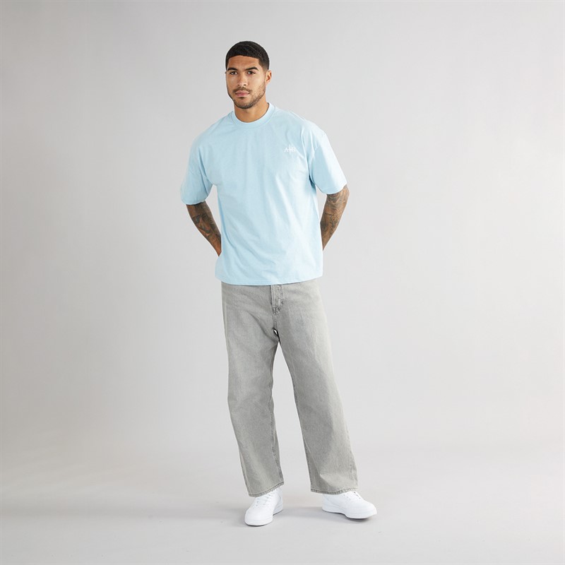 Avant Garde Mens Crew Neck T-Shirt Sky Blue