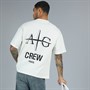 Avant Garde Mens Crew Neck T-Shirt Ecru