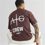 Avant Garde Mens Crew Neck T-Shirt Chocolate