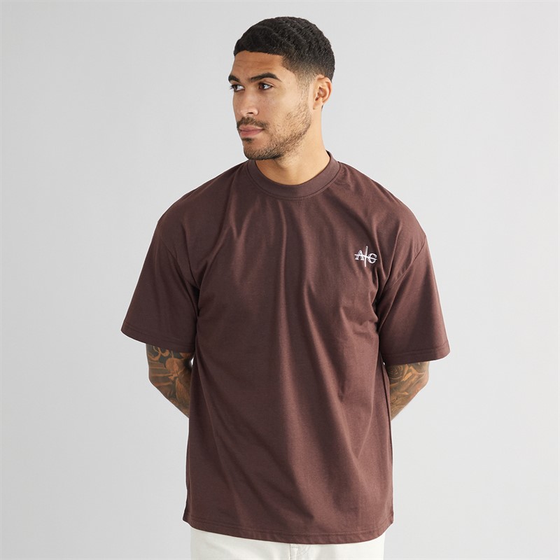 Avant Garde Mens Crew Neck T-Shirt Chocolate