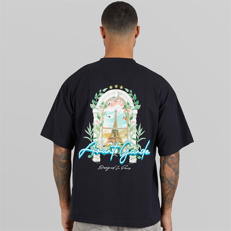 Avant Garde Mens Windows T-Shirt Black