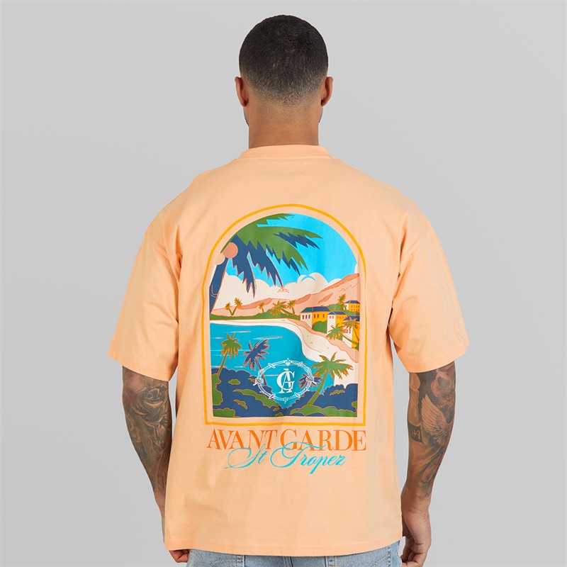 Avant Garde Mens Terrain T-Shirt Peach