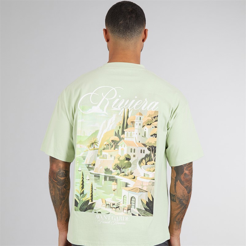 Avant Garde Herren Scape T-Shirt Seagrass