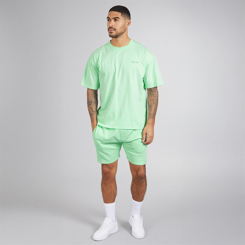 Avant Garde Herren Kreativ T Shirt Und Shorts Set Spearmint
