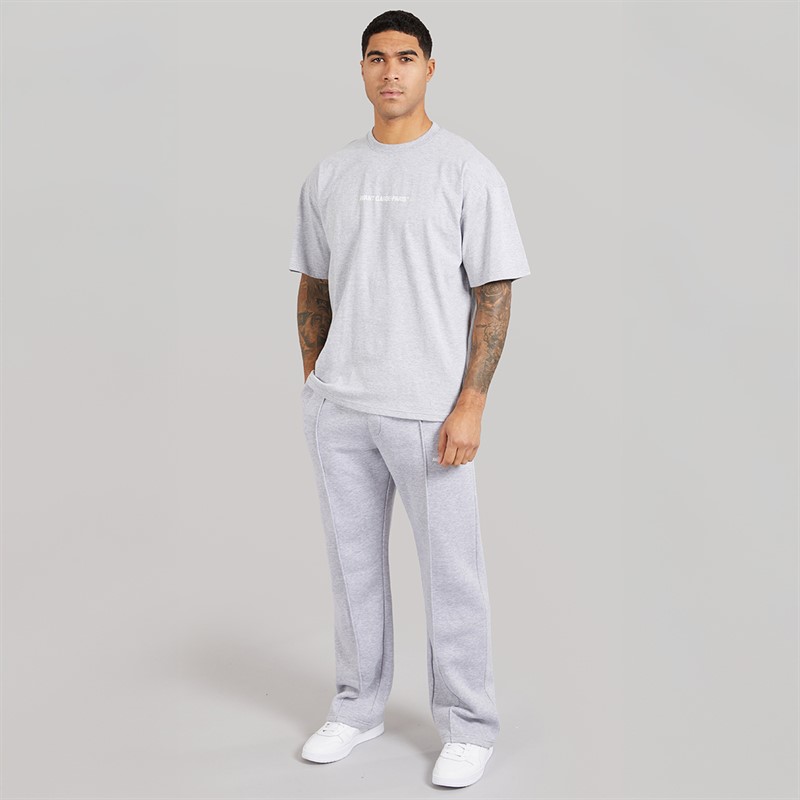 Avant Garde Mens Lowell T-Shirt Light Grey Marl Lgm