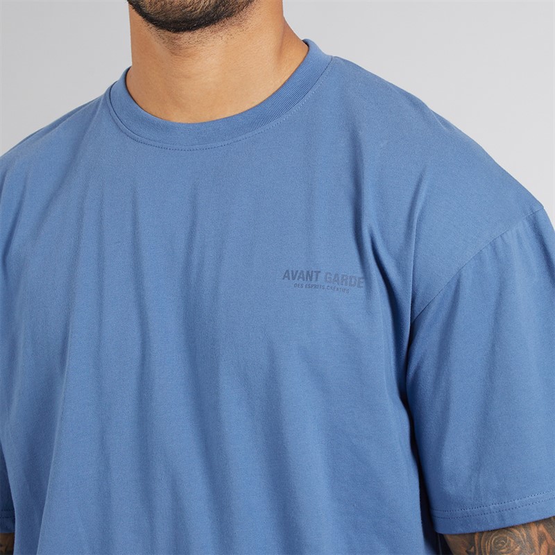 Avant Garde Herren Kreativ T Shirt Und Shorts Set Indigo Blue