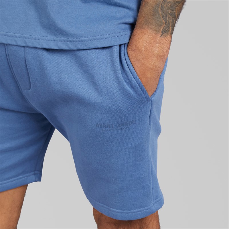 Avant Garde Herren Kreativ T Shirt Und Shorts Set Indigo Blue