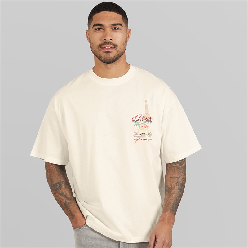 Avant Garde Mens Underline T-Shirt Off White