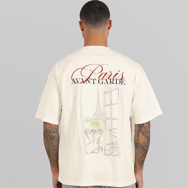 Avant Garde Mens Underline T-Shirt Off White