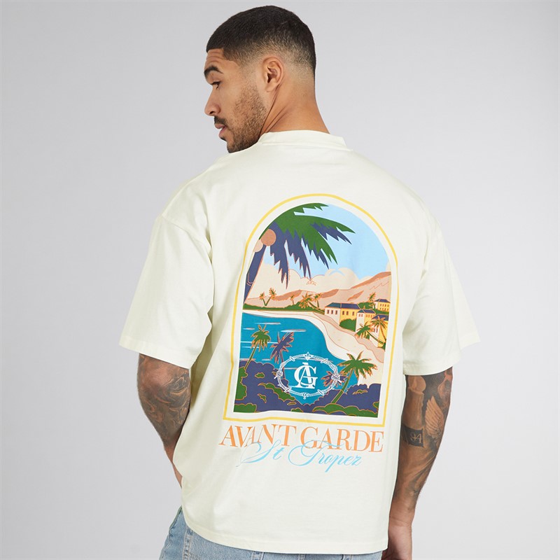 Avant Garde Mens Terrain T-Shirt Off White