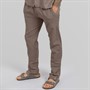 Avant Garde Mens Alberto Linen Trousers Mink