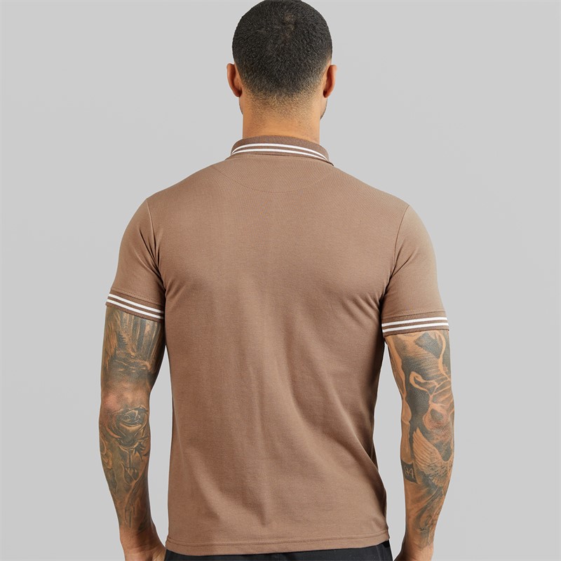 Avant Garde Mens Relate Polo Shirt Mink