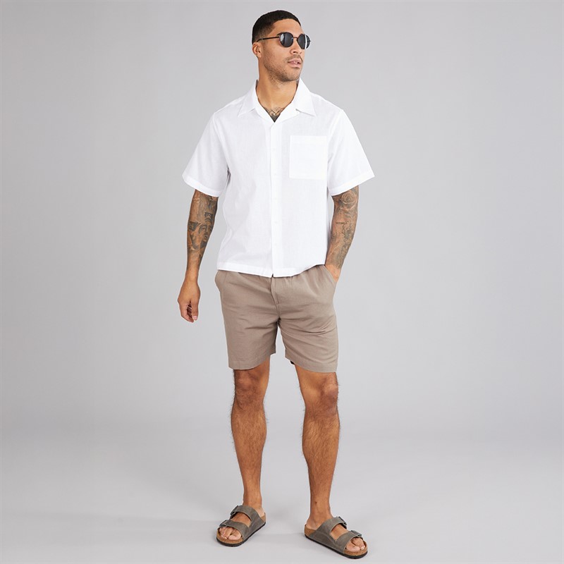 Avant Garde Mens Knight Linen Shirt White