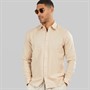 Avant Garde Mens Rustic Linen Shirt Ecru
