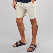 Avant Garde Mens Rustic Linen Shorts Ecru